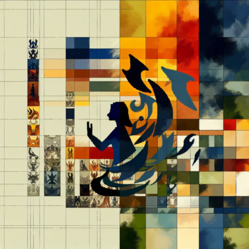 Szkice koncepcyjne w stylistyce Children of Morta: paleta kolorów i sylwetki postaci