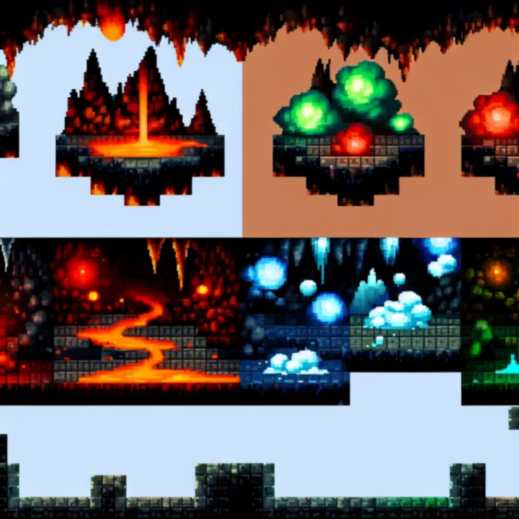 Niebezpieczne środowisko lochu: lawa i trujące opary