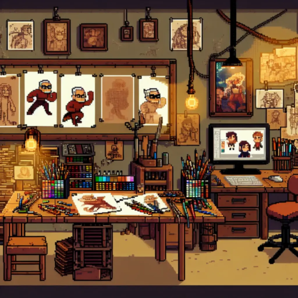 Pikselowa pracownia – sprite'y i paleta kolorów