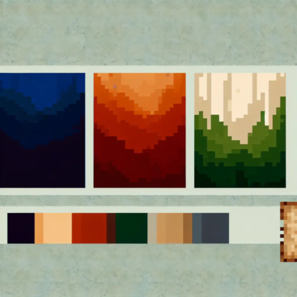 Harmonijna paleta kolorów użyta w Children of Morta